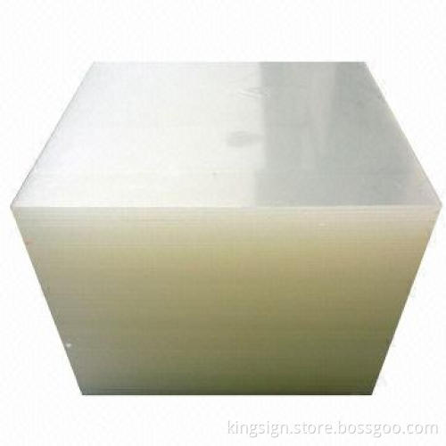 Plastic sheet, made of acrylic